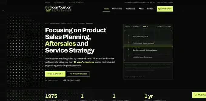 combustionconsulting.co.uk home page